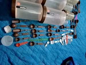Plastic Storage Containers &amp; Spoon Set 57