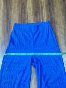 High waist Vero moda xs size blue pant side zip