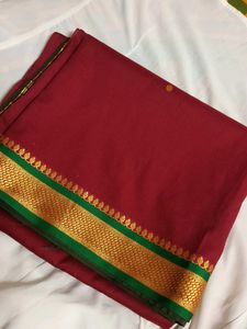 Elegant Maroon Saree