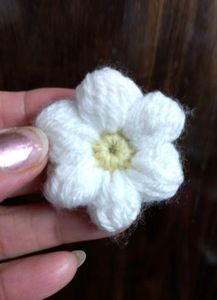 Handmade Crochet Flower Hair Clip