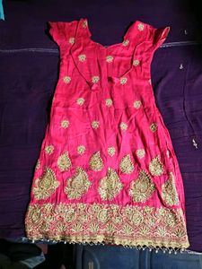 Pink Designer Chudidar Set