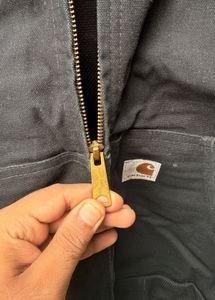 Carhartt Black Zip-Up Hoodie Jacket