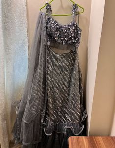 Elegant Grey Lehenga Choli