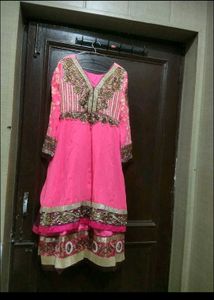 Anarkali kurta with Embroidery  new lipstick free