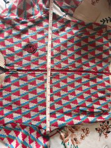 Patterned Zip-Up Jacket