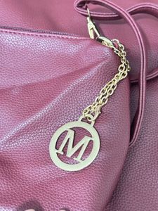 Chic Burgundy Handbag Set