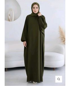 Elegant Olive Green  kaftan Abaya