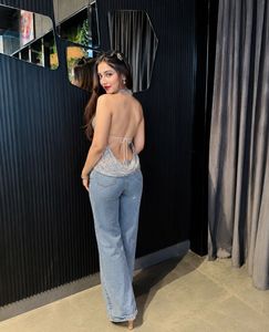 Sparkling Sequin Halter Top