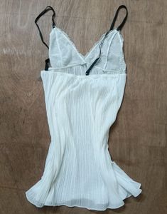 Lace Trimmed Babydoll Top