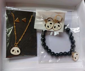 Adorable Panda Jewelry Set