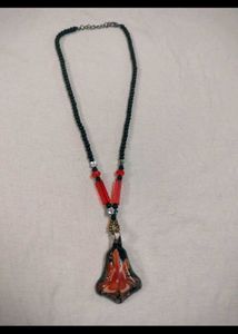 Unique Beaded Pendant Necklace