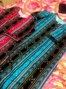 Elegant Sambalpuri print Kurtis combo with Strikin