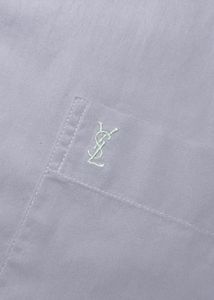 Saint Laurent YSL Long Sleeve Button-Up Shirt