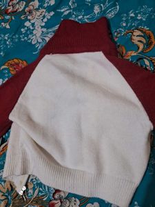 Red &amp; White Zip-Up Jacket