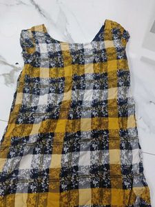 Checkered Casual Dress