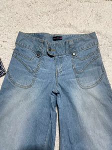 Wide Leg Denim jort