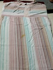 Striped Smocked Top
