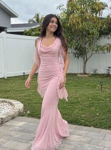 SAVANA Elegant Pink Maxi Dress