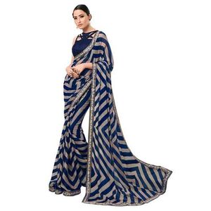 ❤️❤️Elegant Striped Saree ❤️❤️