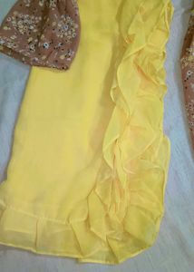 Sharara Frock With Dupatta