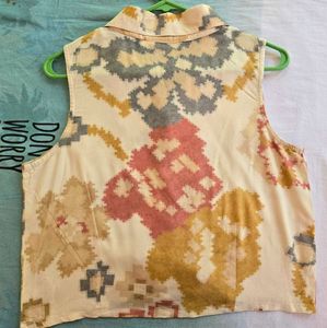 Boho Print Sleeveless Top &amp; Pants Set