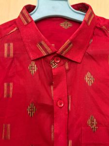 Red Patterned Shirt