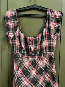 checked Mini dress