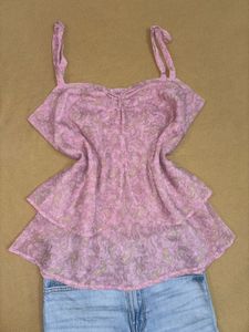 Flowy Lilac Paisley Camisole Top