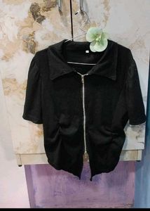 Black Zip-Up Jacket