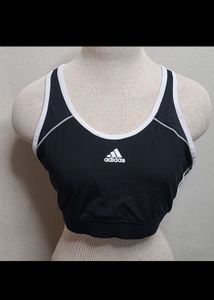 Adidas Climalite Women’s Sports Bra Black & White