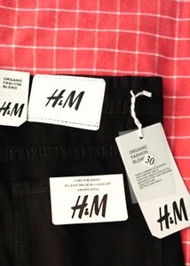 H&amp;M Black Cargo Jeans