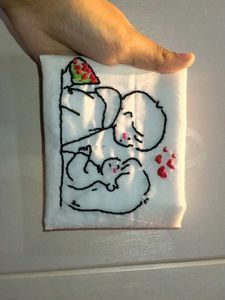 hand embroidery..every stitch did with pure soul