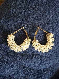 Boho Beaded Hoop Earrings