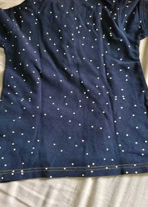 Boys Navy Space Theme Polo Shirt