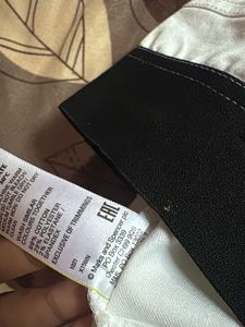 White Elastic Waist Pants