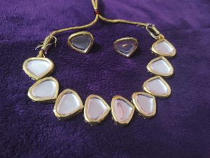 woooww Piece😍Beautiful Kundan Necklace Set