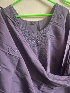 Elegant Purple Kurta Set with Dupatta