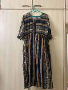 Boho Print Midi Dress