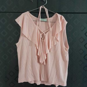 Pink Ruffle Top