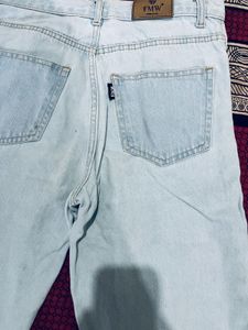 Light Blue Wide Leg Jeans