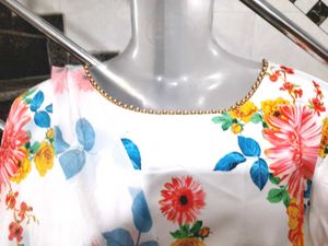 (New Piece)Floral FrockSuit Set