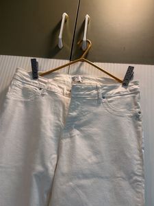 Classic White Denim Jeans