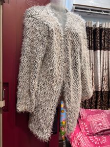 beautiful fur cardigan