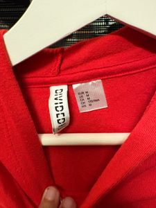 Red Crop Hoodie