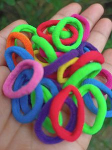 Colorful Hair Elastics 100 pcs