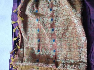 Elegant Silk Saree with Peacock Motifs