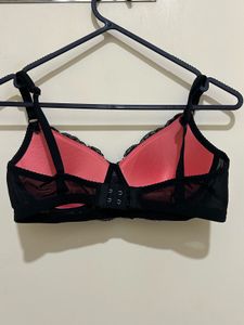 Black Lace Padded Bra