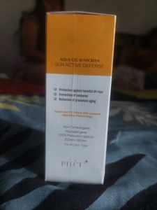 Ptect Aqua Gel Sunscreen Sun Active Defense