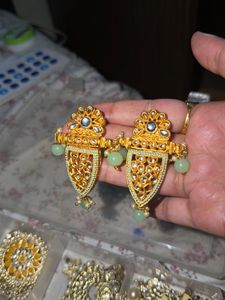 Exquisite Kundan & Pearl Dangler Earrings