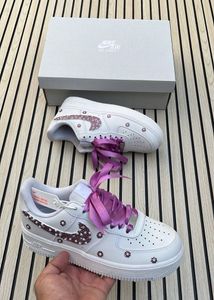 Nike Air Force 1 Custom Pearl Sneakers